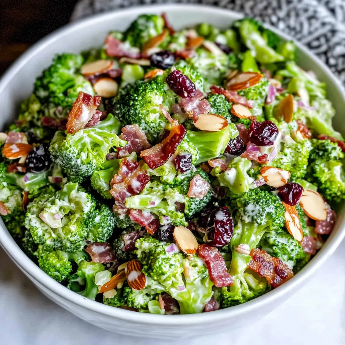 Ultimate Broccoli Salad with Crispy Bacon and Almonds