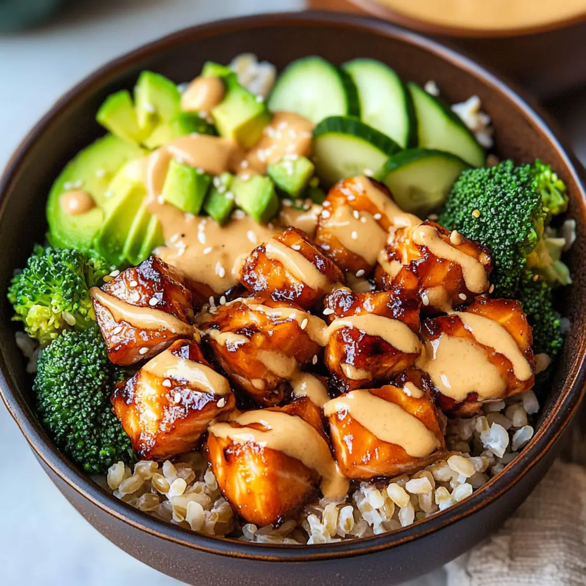 Crispy Bang Bang Salmon Bites Bowls for a Flavorful Feast
