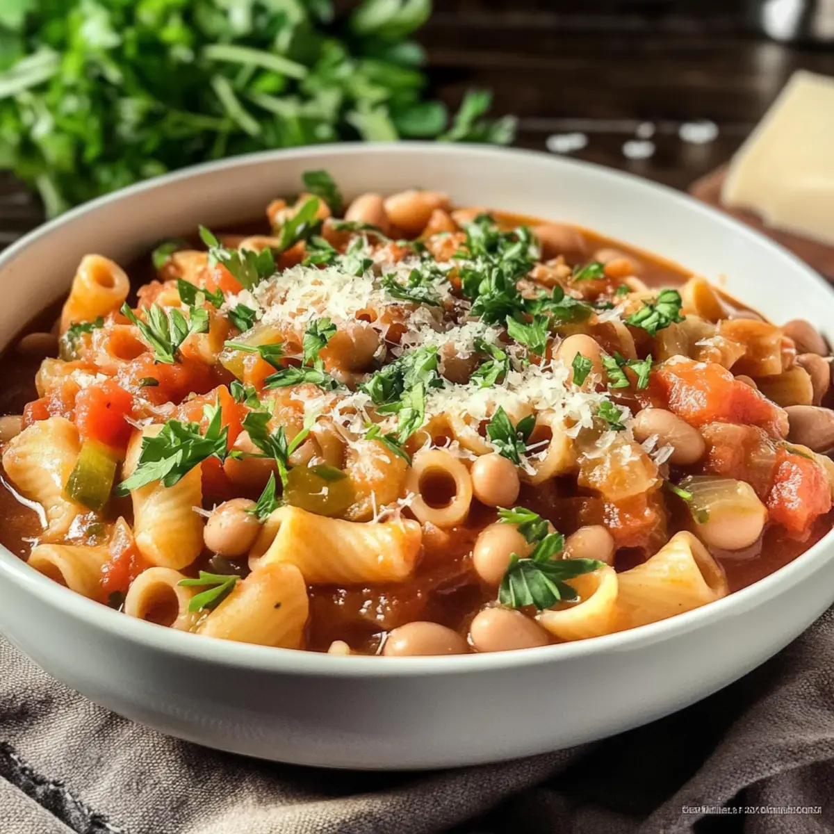 Italian Pasta Fagioli: Comfort in Every Hearty Spoonful