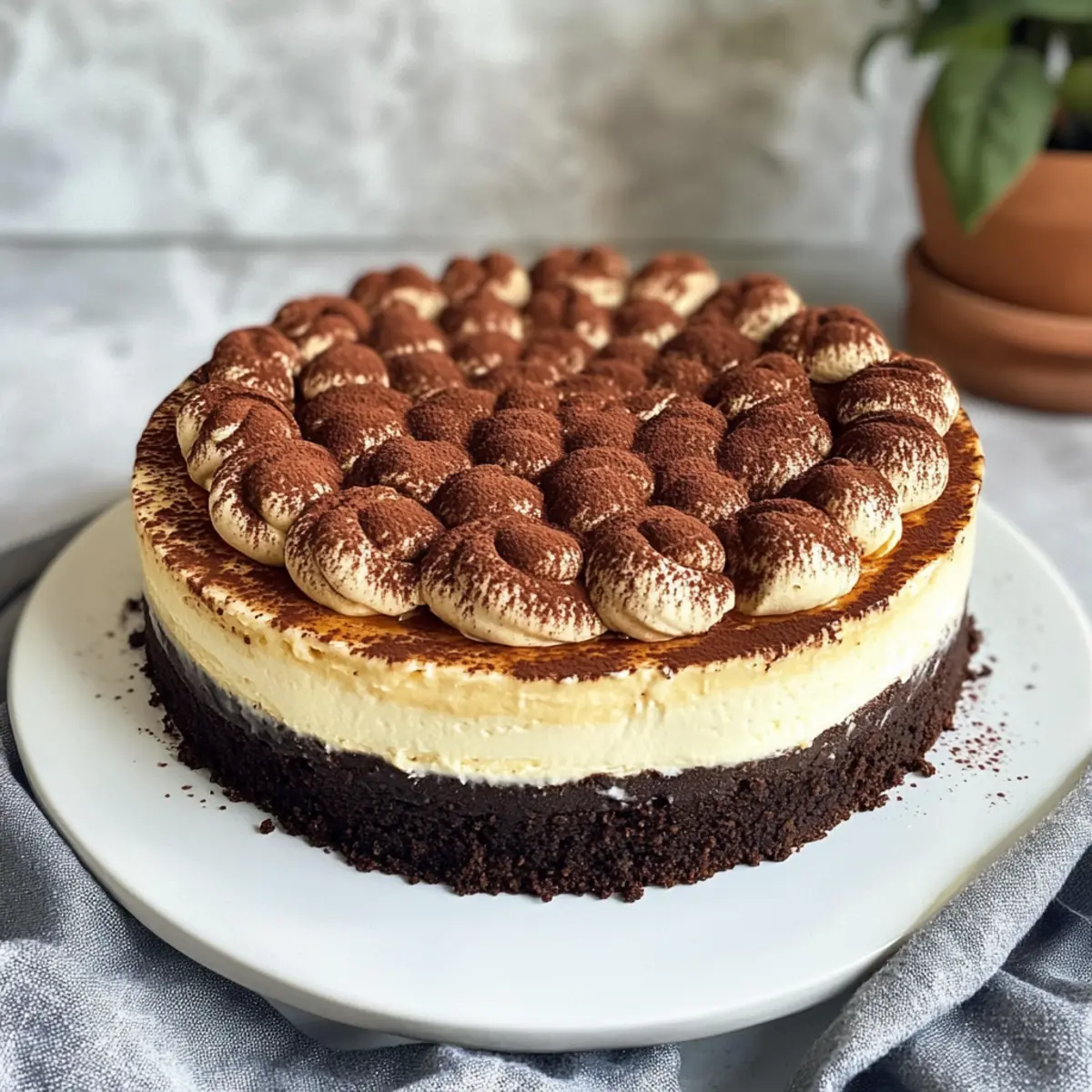 Baked Tiramisu Cheesecake: Indulge in Creamy Bliss