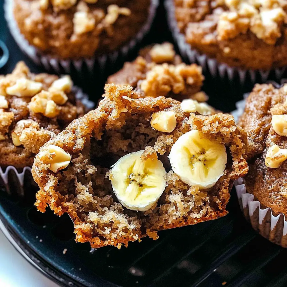Banana Walnut Muffins with Streusel Topping for Cozy Mornings