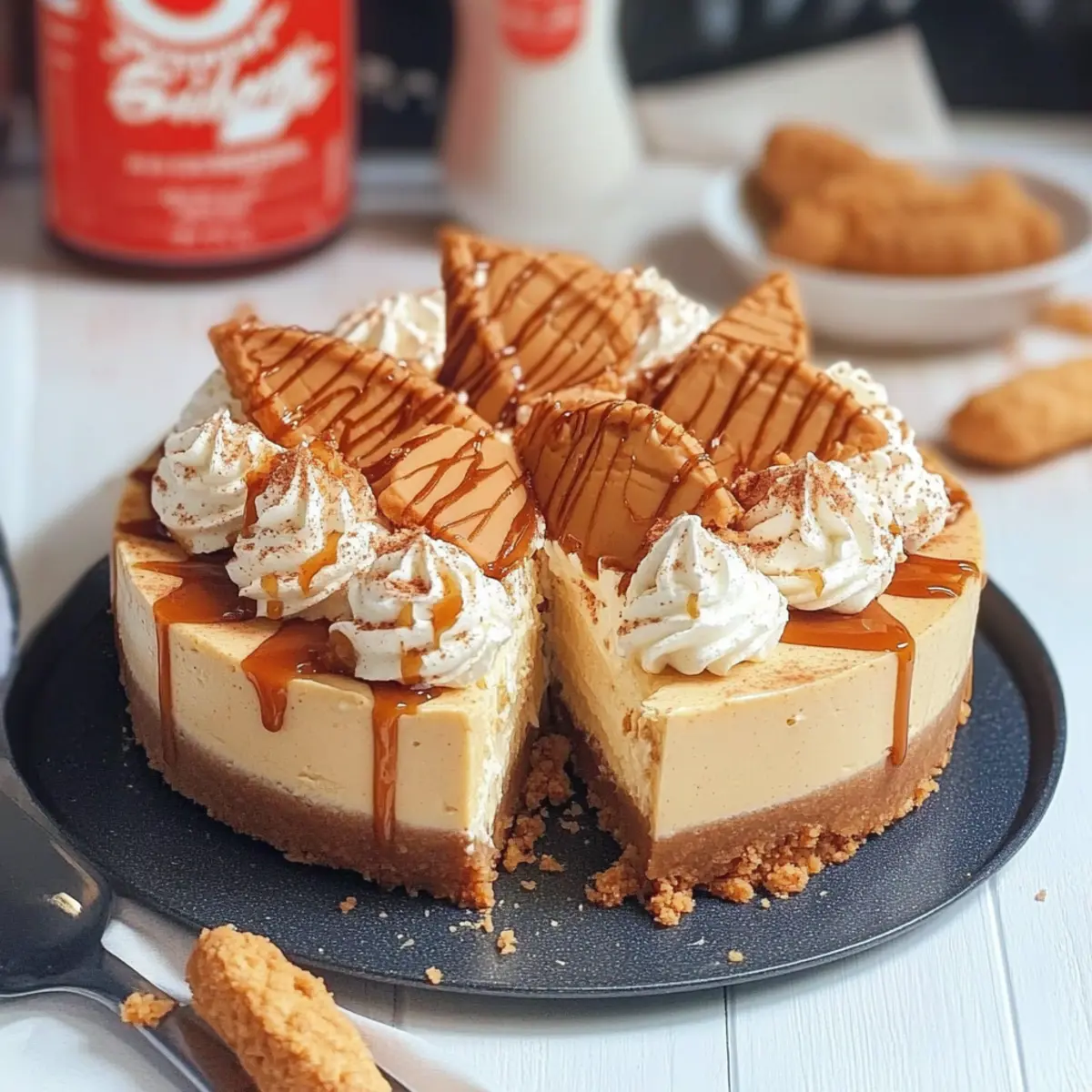 Creamy No-Bake Biscoff Cheesecake for Effortless Indulgence