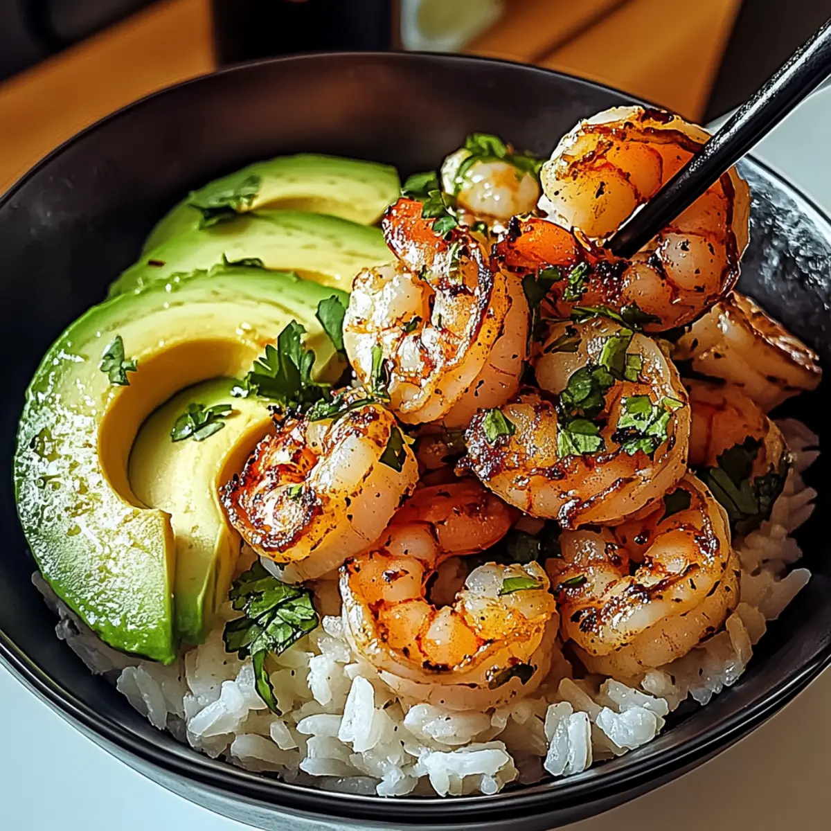 Spicy Shrimp and Avocado Rice Bowl for a Bold, Fresh Meal