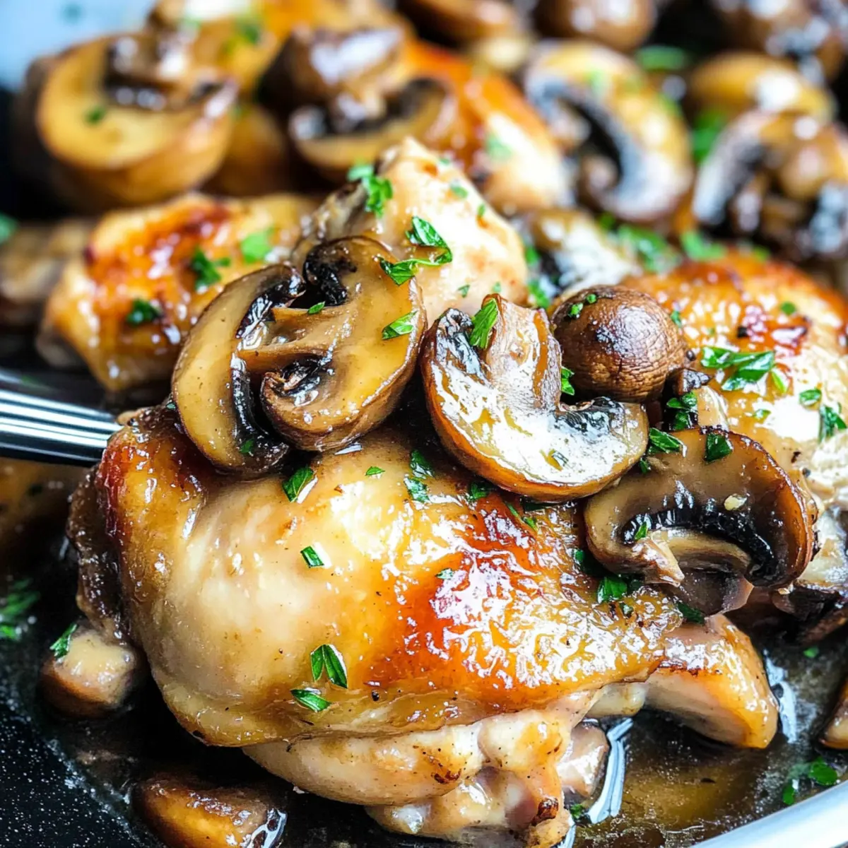 Garlic Chicken Thighs With Mushrooms for a Cozy Dinner Delight