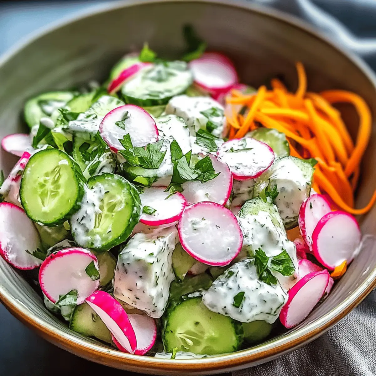 Crisp Cucumber Radish Salad for a Refreshing Summer Treat