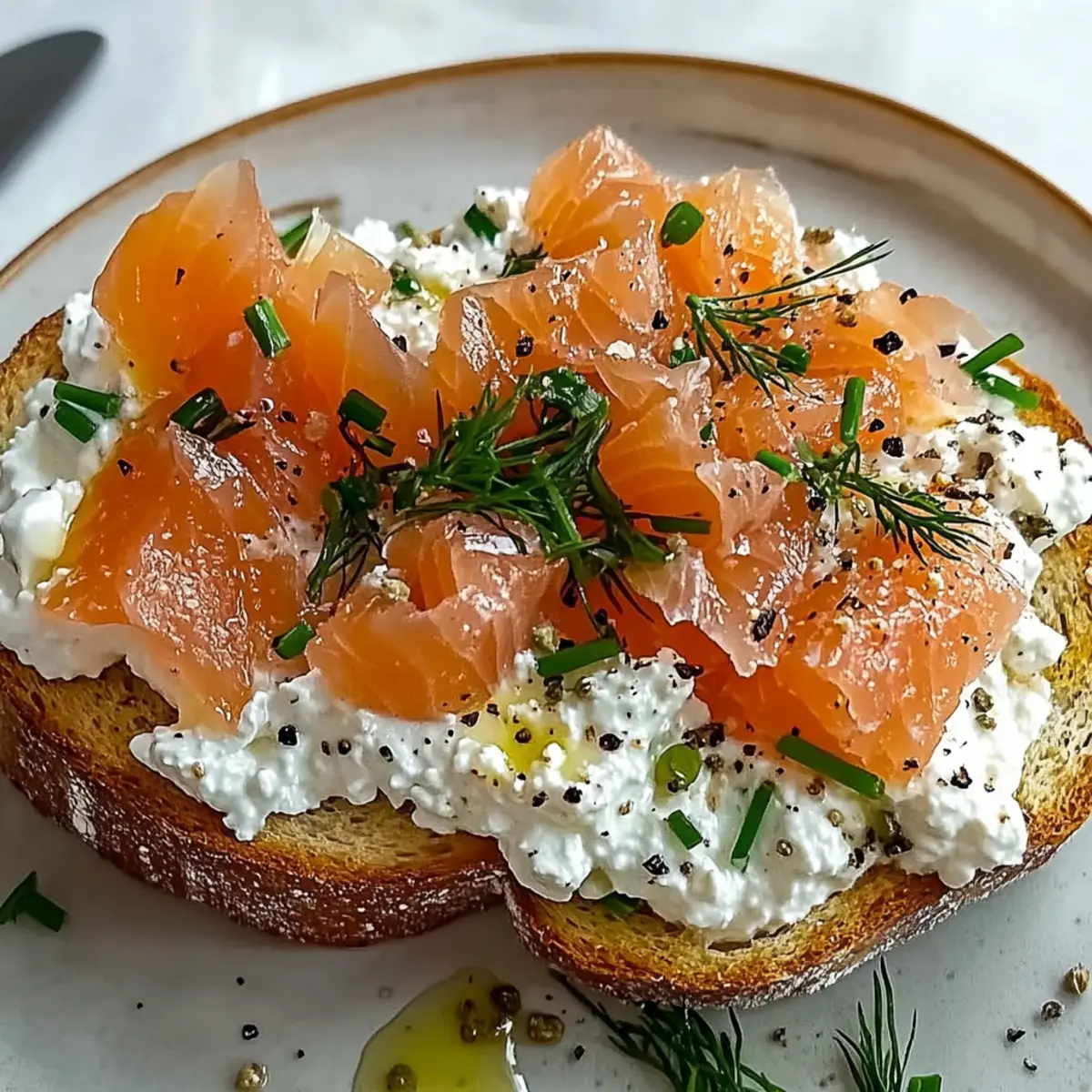 Delicious Smoked Salmon Cottage Cheese Toast for Quick Brunch
