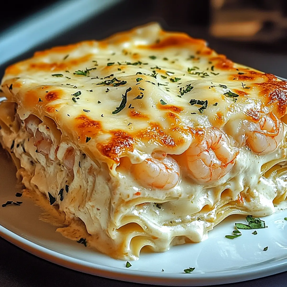 Garlic Butter Shrimp Scampi Lasagna: Comfort in Every Bite