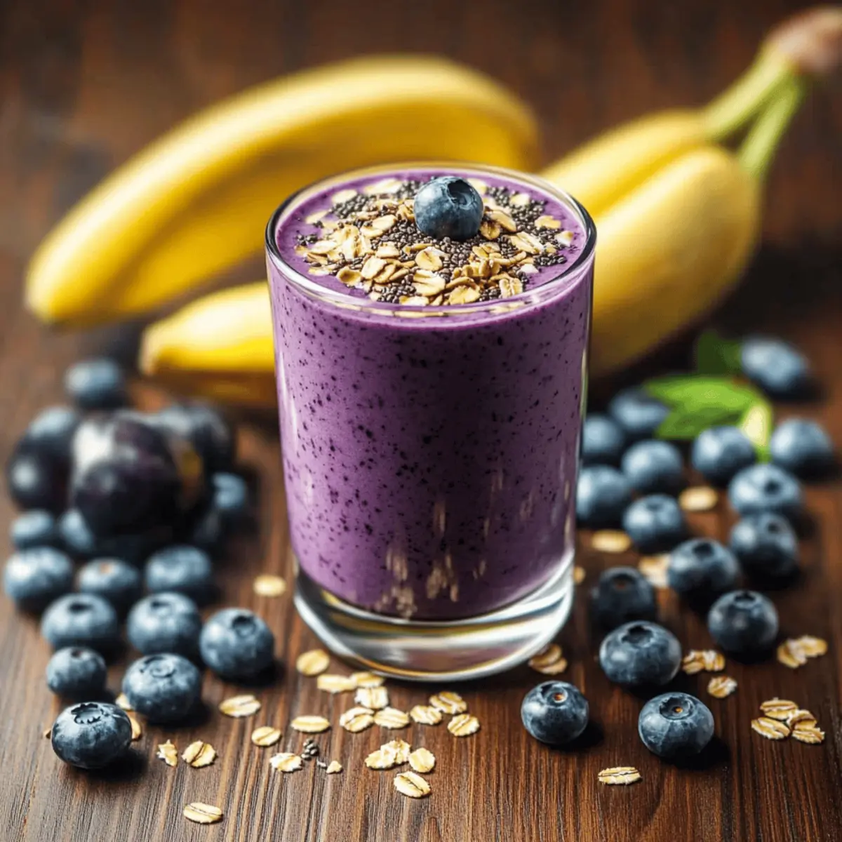 Creamy Blueberry Banana Oatmeal Smoothie for a Power Boost