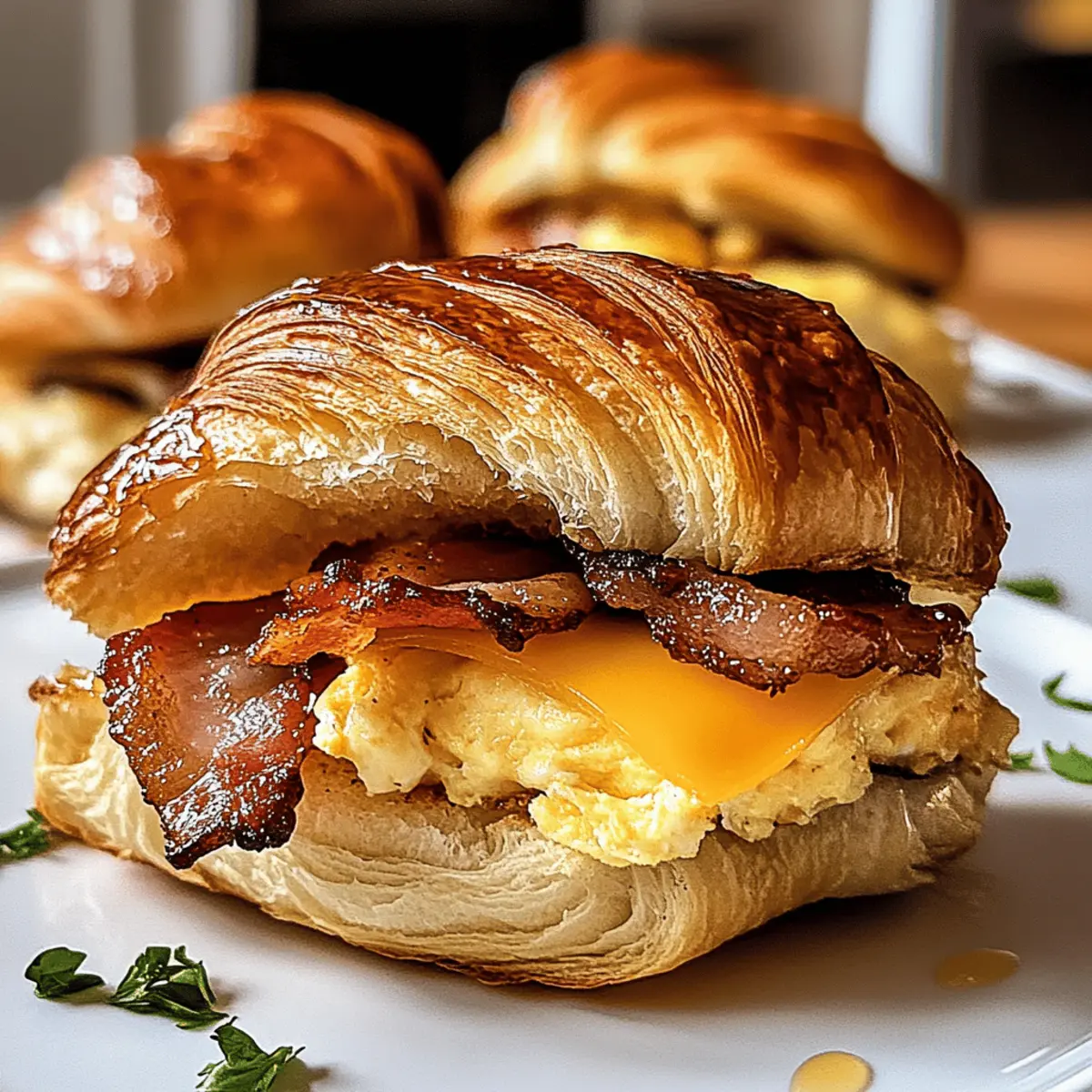 Irresistible Maple Mustard Croissant Sandwiches for Breakfast Bliss