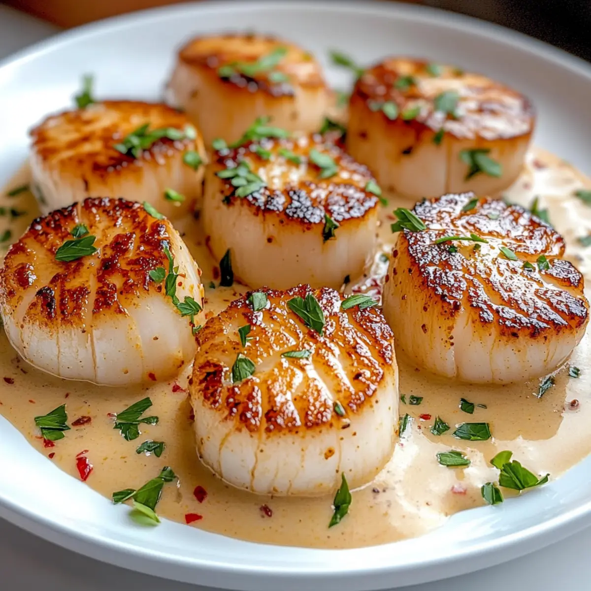 Seared Scallops with Spicy Cajun Cream Sauce for Easy Indulgence