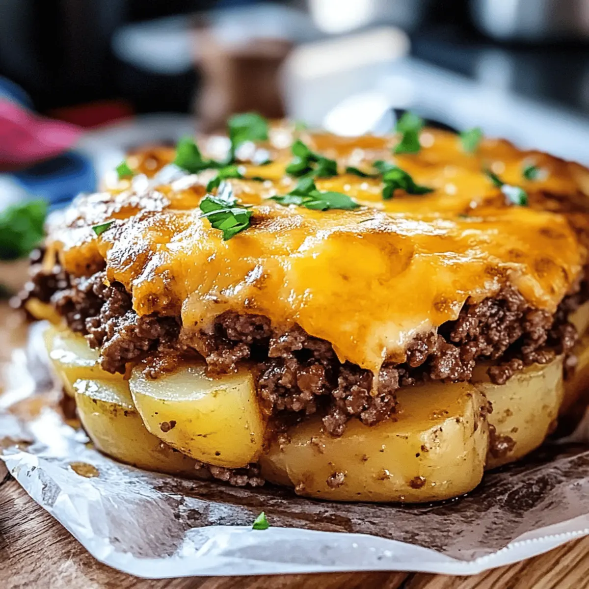 Deliciously Cheesy Hamburger Potato Casserole for Family Fun