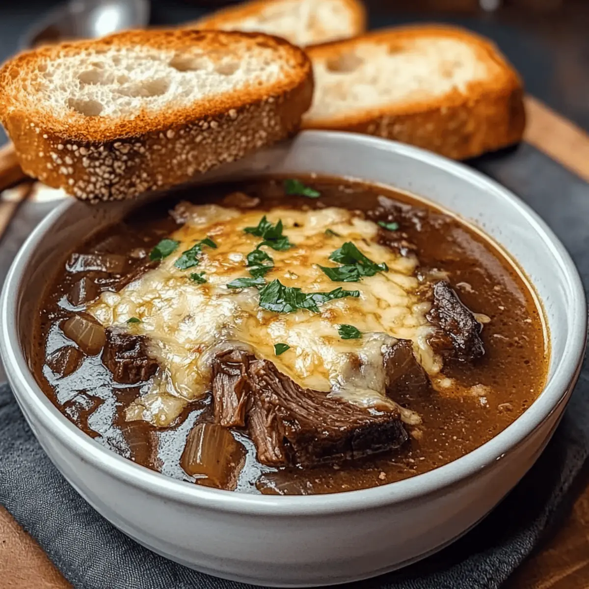 Heartwarming French Onion Beef Short Rib Soup Recipe