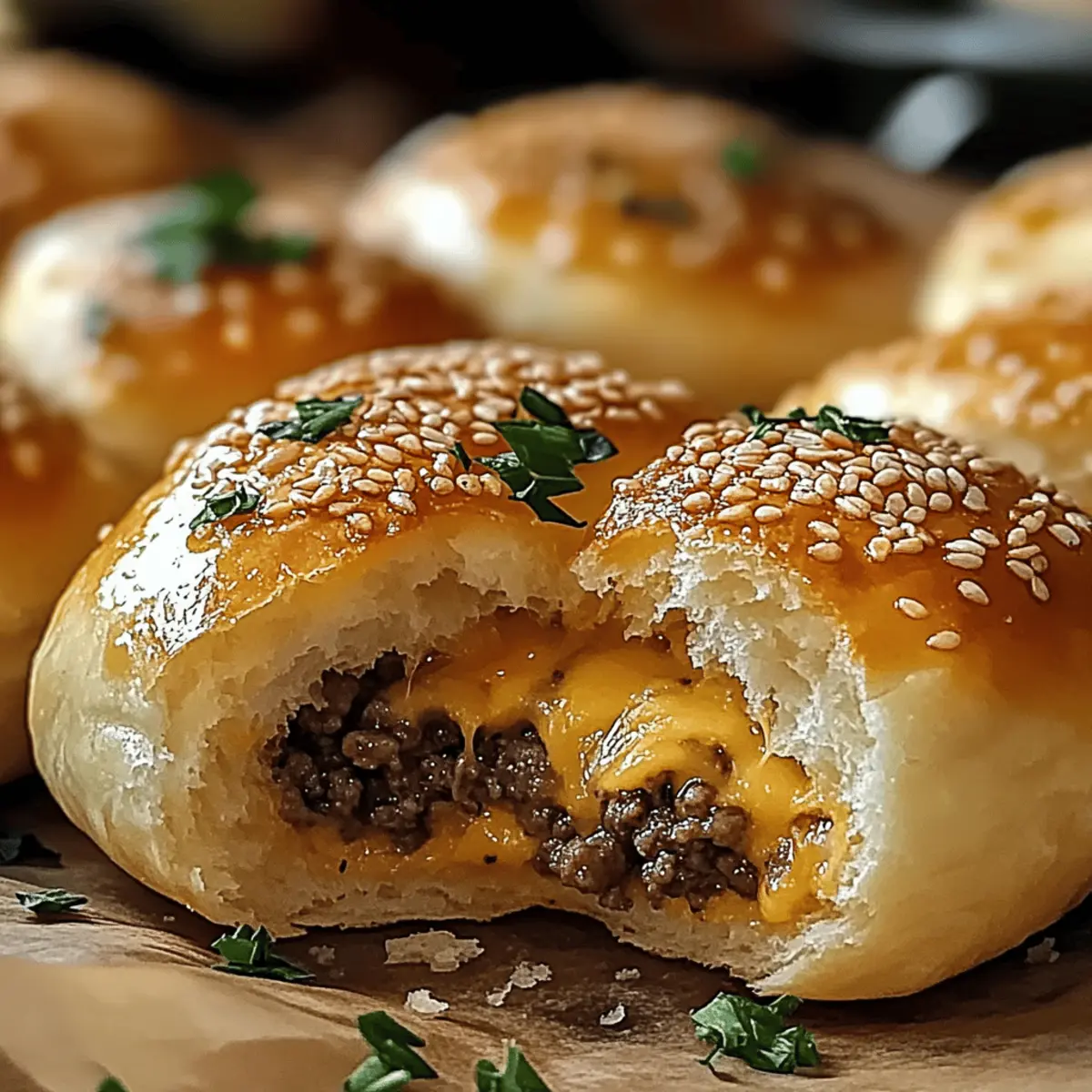 Garlic Parmesan Cheeseburger Bombs: Flavor-Packed Fun Bites
