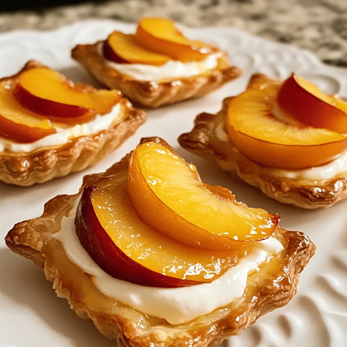 Mini Peach and Cream Cheese Tart: Sweet Bites of Summer Bliss