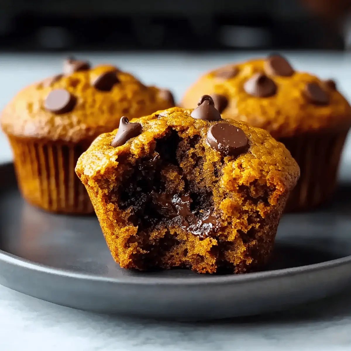 Moist Pumpkin Chocolate Chip Muffins That Melt in Your Mouth