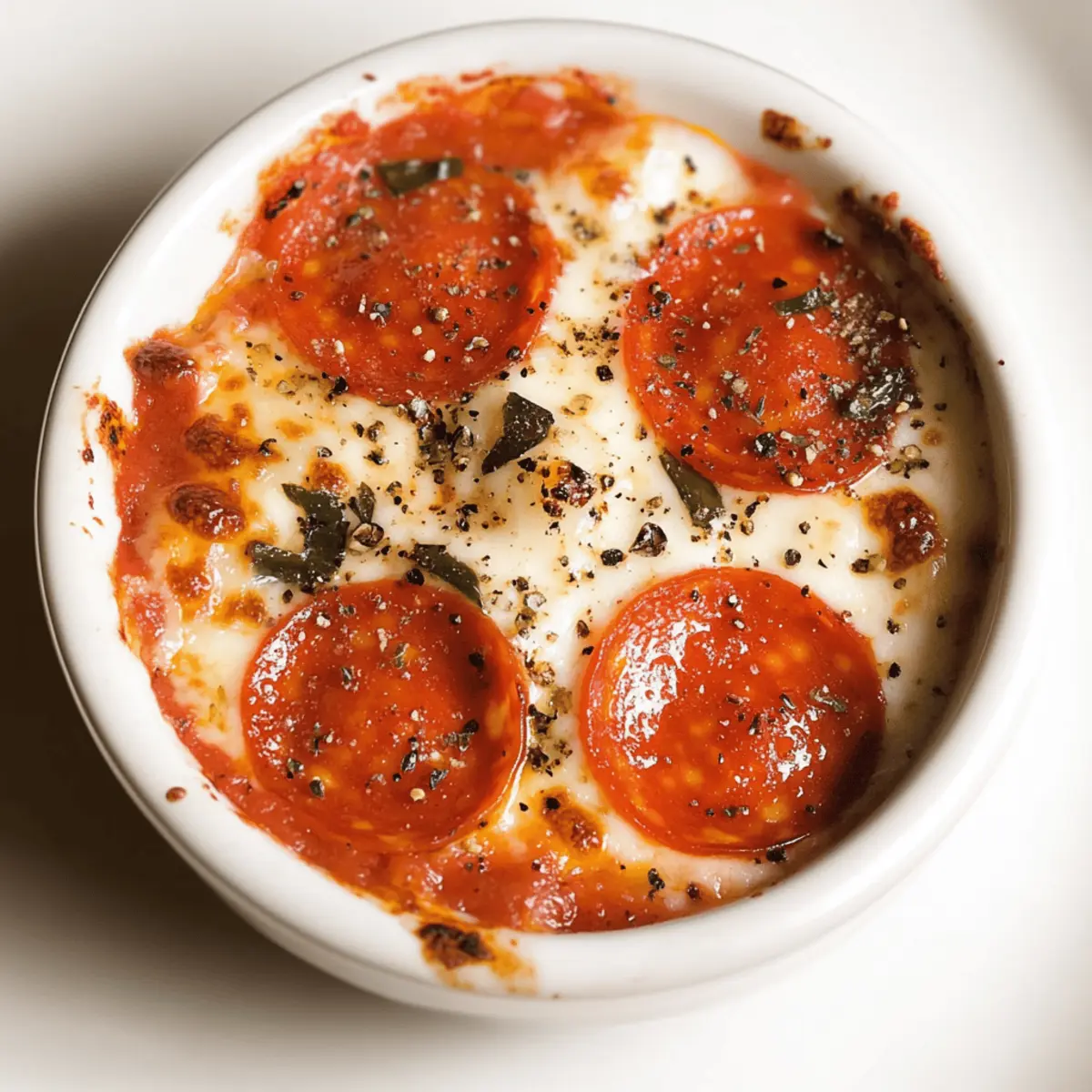 Irresistible Low Carb Cottage Cheese Pizza Bowl Recipe