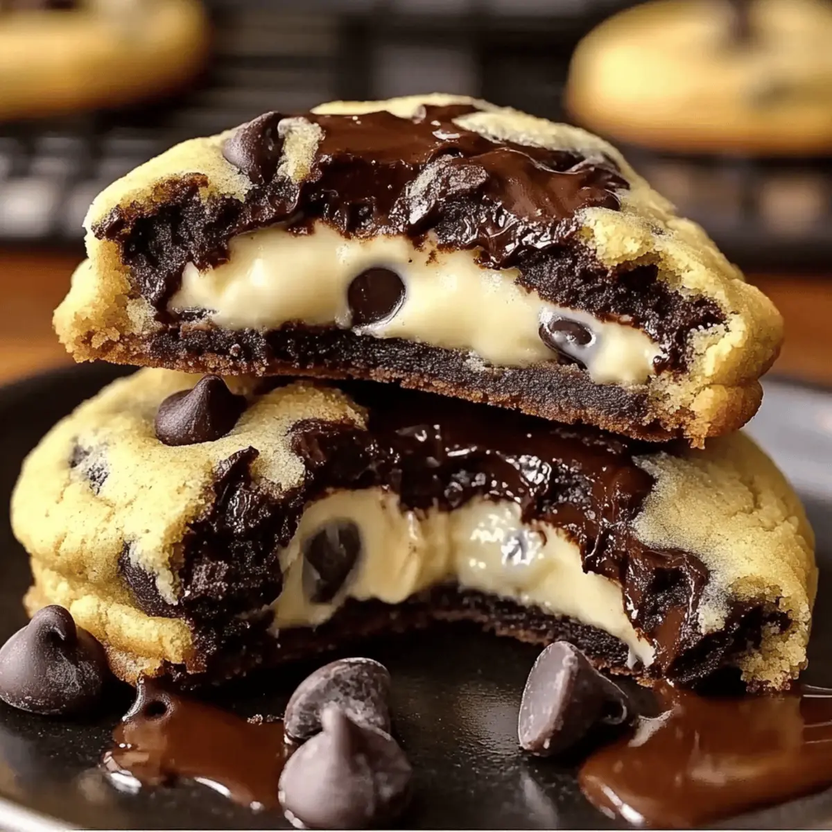 Dreamy Cheesecake Stuffed Chocolate Chip Cookies Recipe