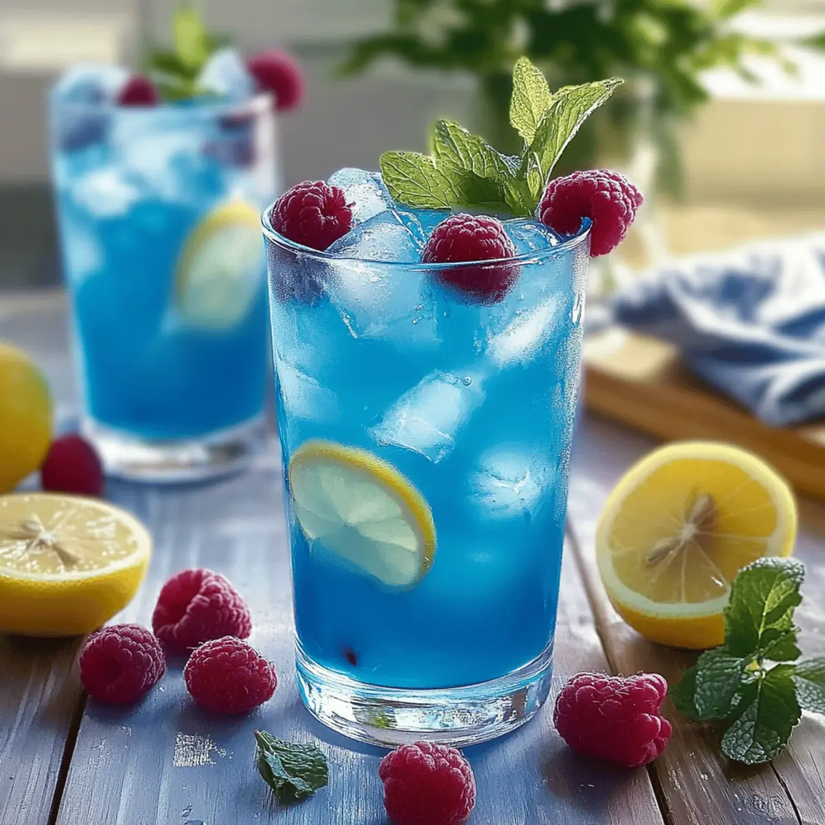 Delightful Blue Raspberry Lemonade for Refreshing Summer Sips