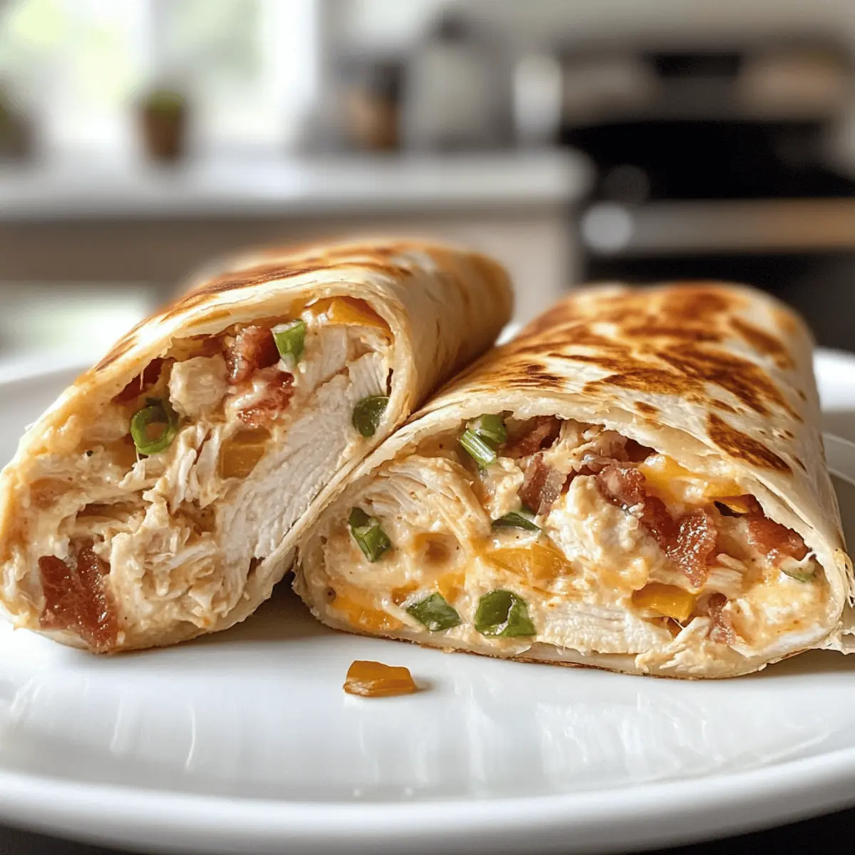 Bacon Chicken Ranch Wraps