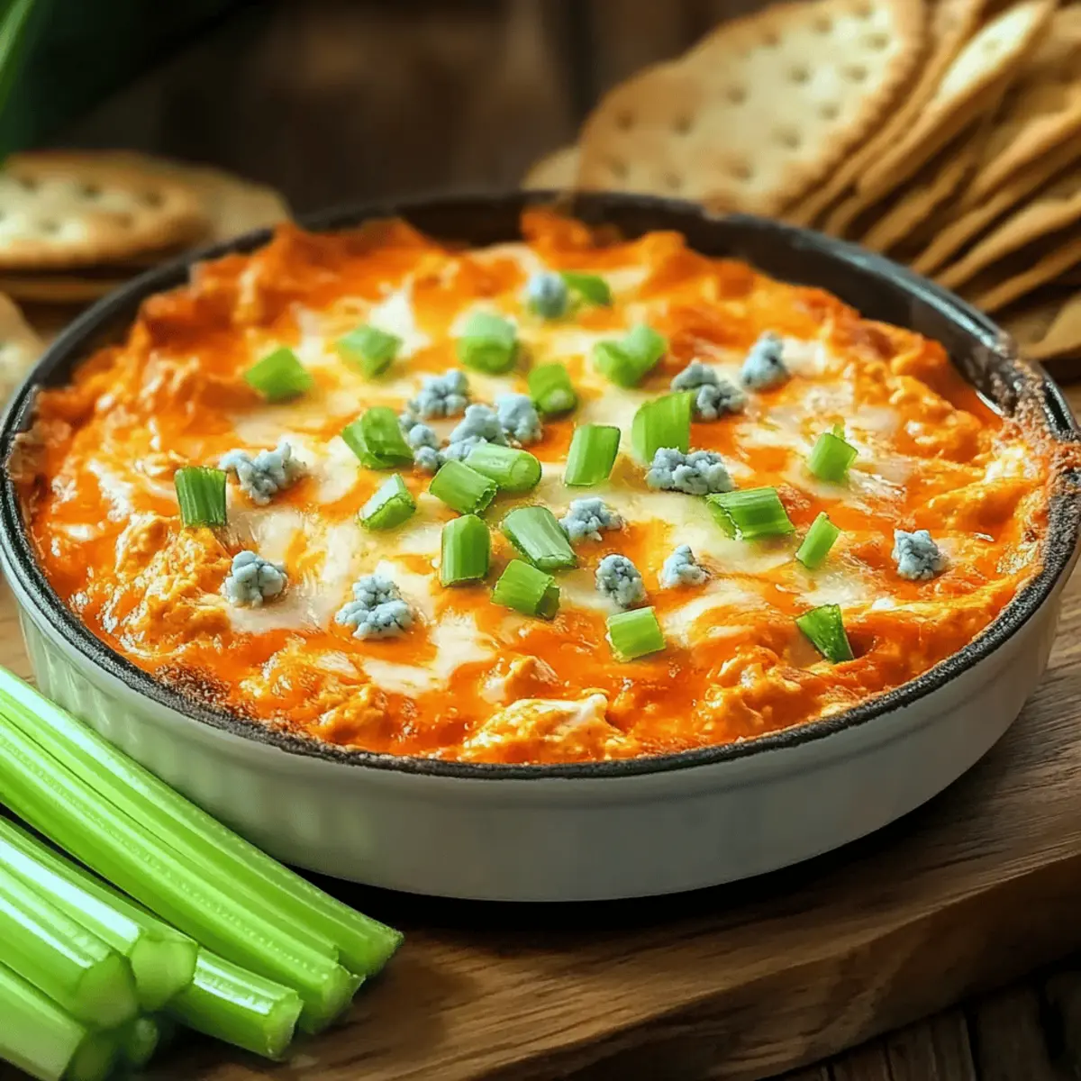 High Protein Buffalo Chicken Dip That's Creamy and Irresistible