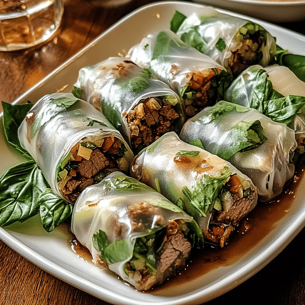 Savory Thai Basil Beef Rolls for a Fresh Flavor Burst