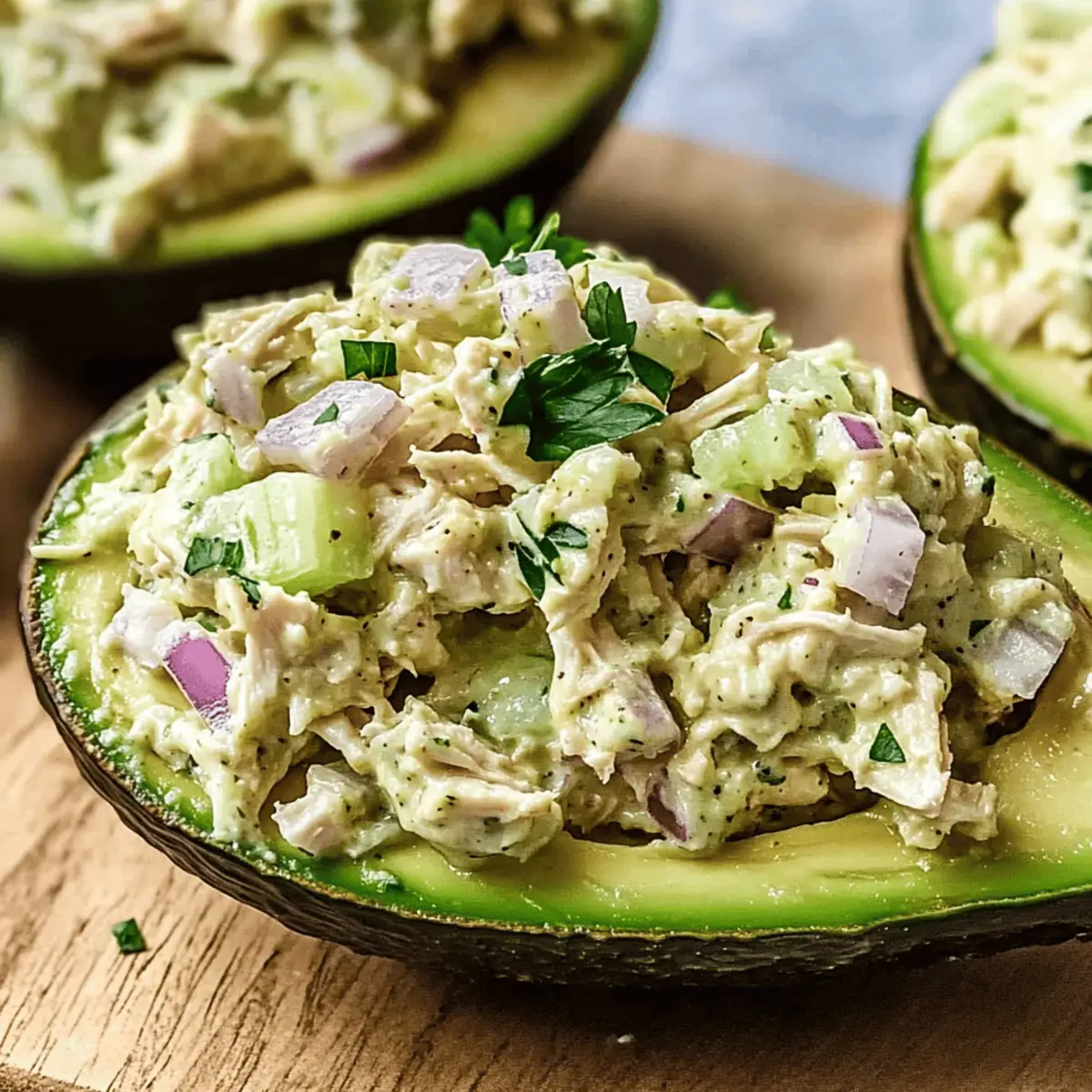 Delicious Chicken Salad Stuffed Avocado for a Healthy Meal