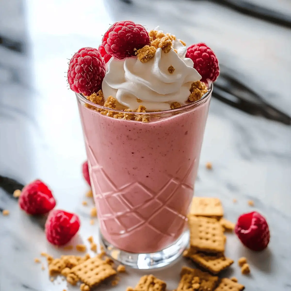 Creamy Raspberry Cheesecake Protein Shake for a Healthy Boost