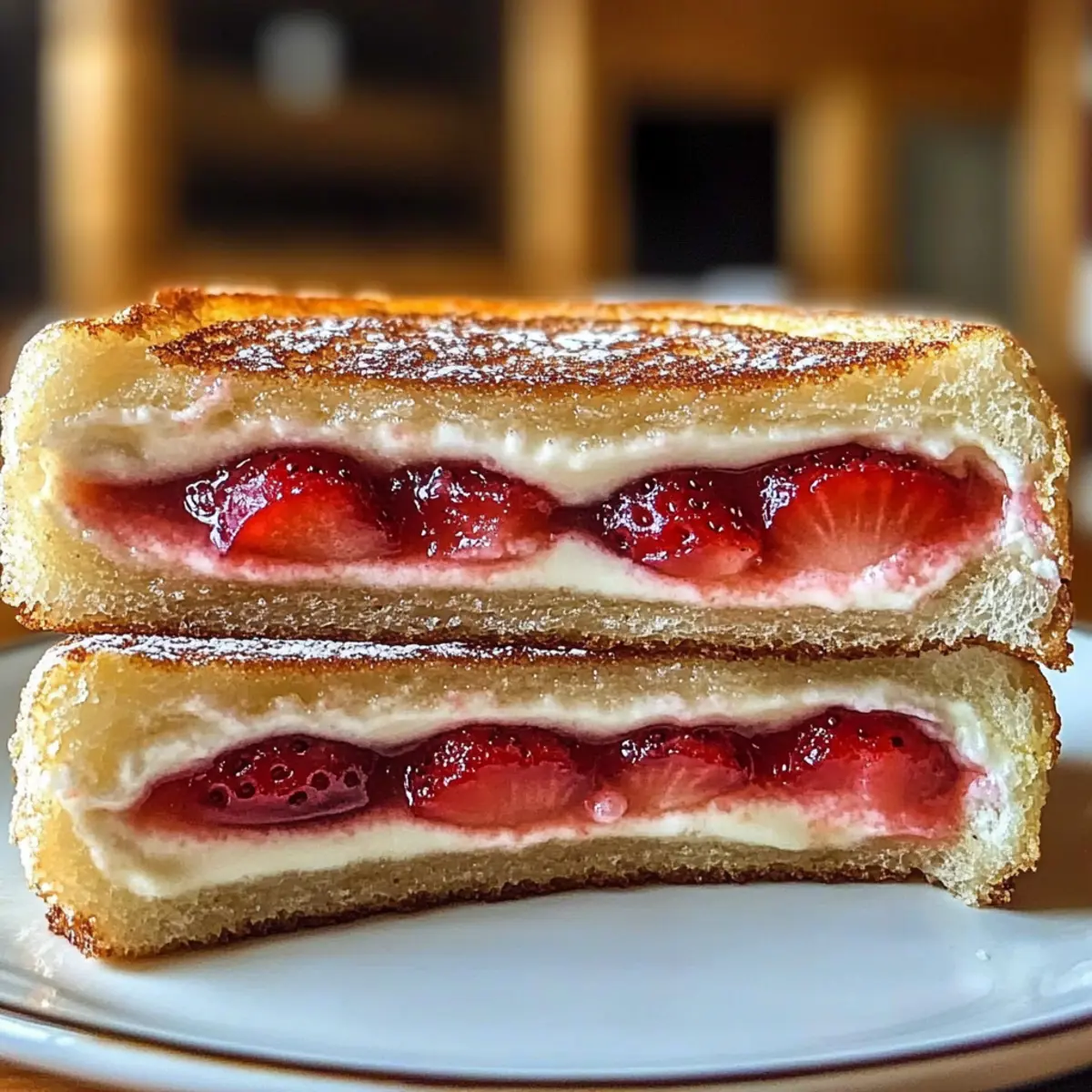 Crispy Fried Strawberry Cheesecake Sandwiches to Satisfy Cravings