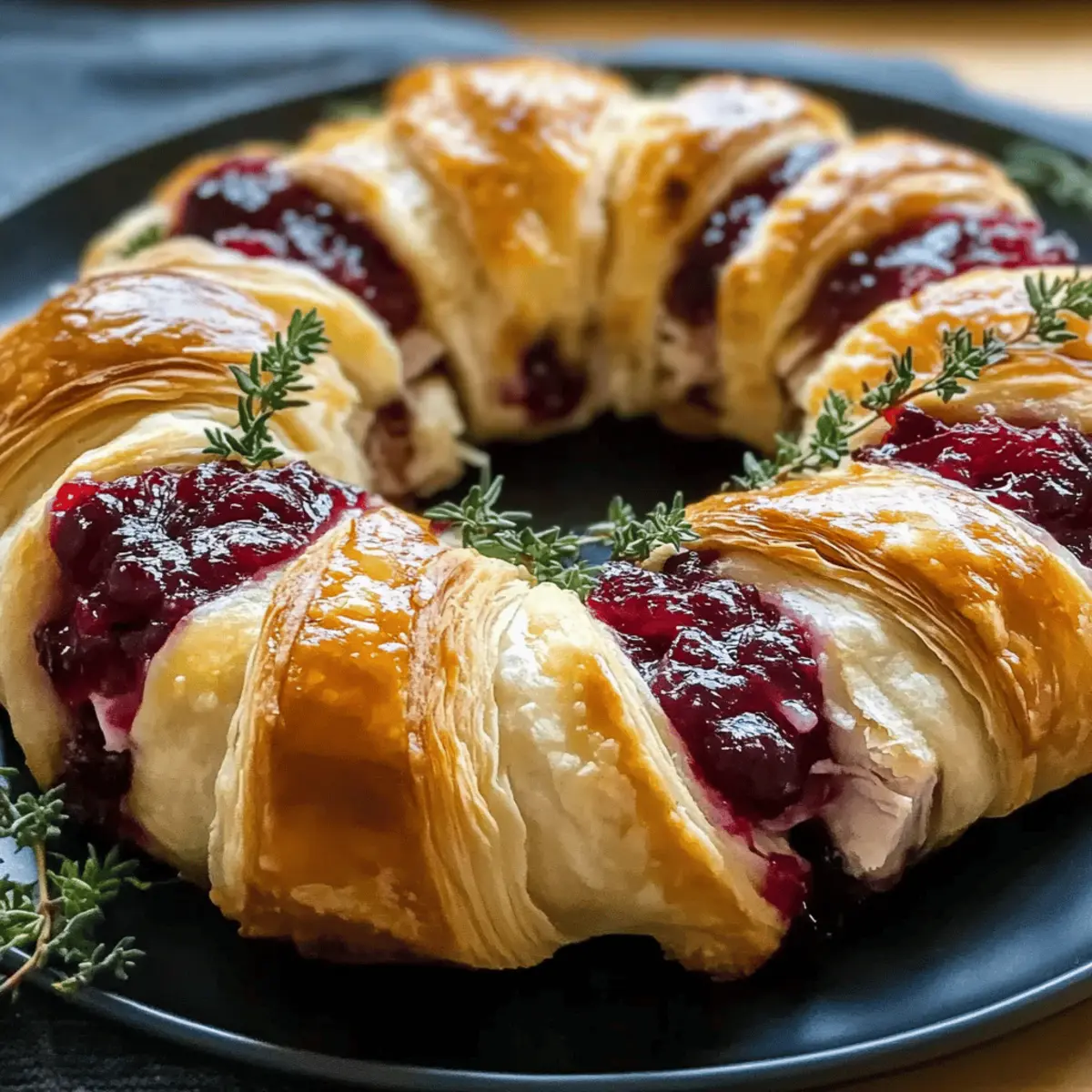Turkey Cranberry Crescent Ring: Festive Flavor in Every Bite