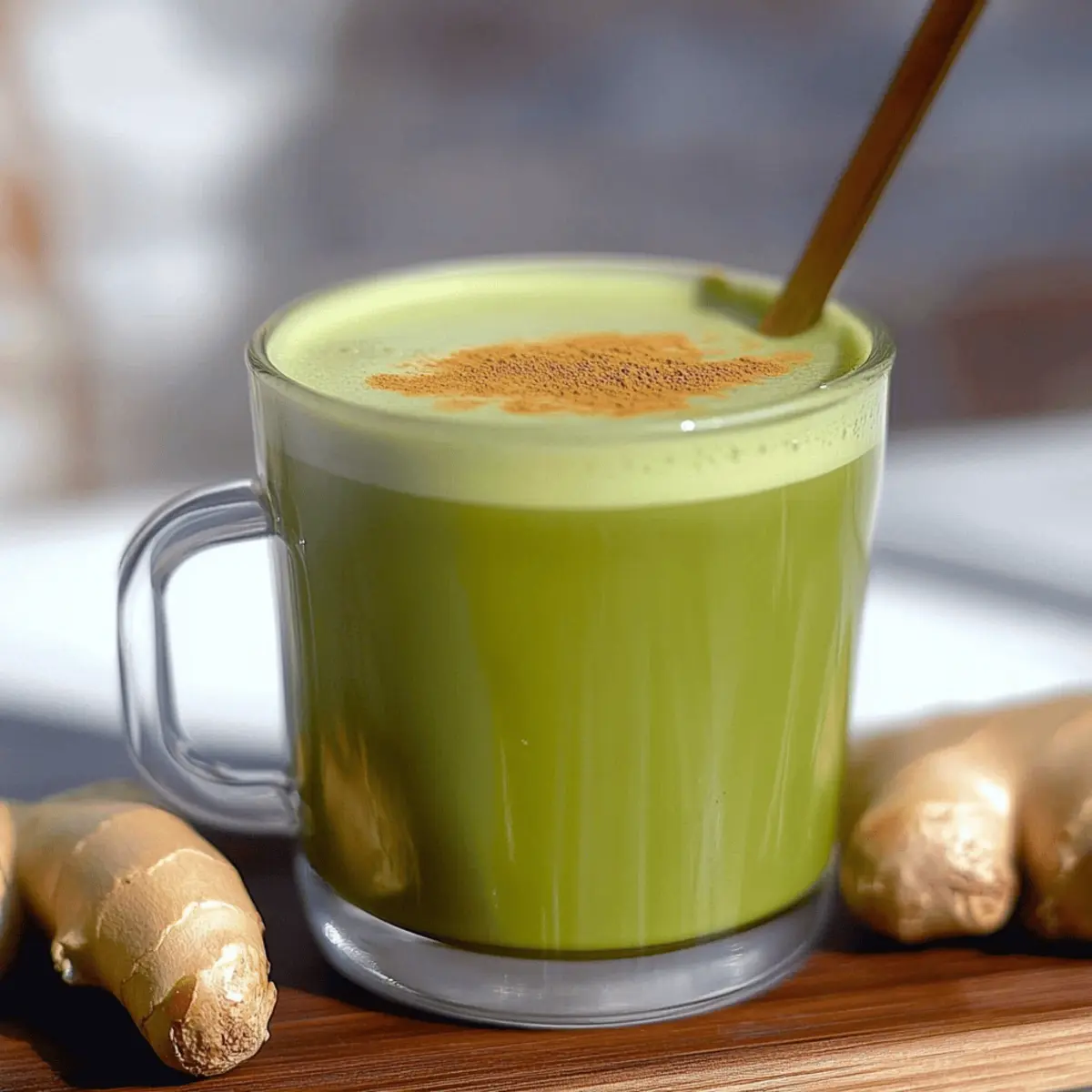 Delicious Vegan Ginger Matcha Latte for a Cozy Boost