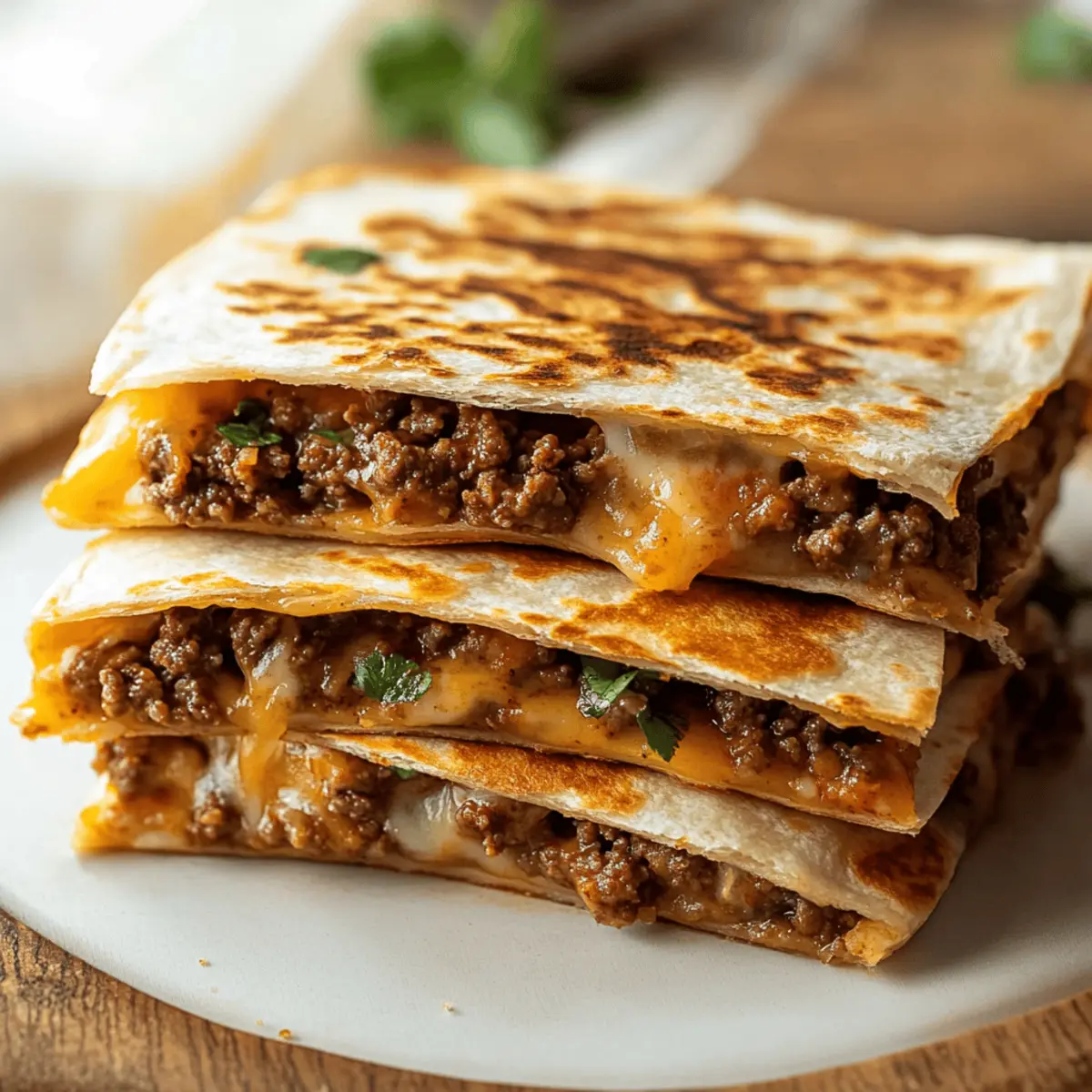 Ground Beef Quesadillas: Quick, Crispy Comfort on a Plate