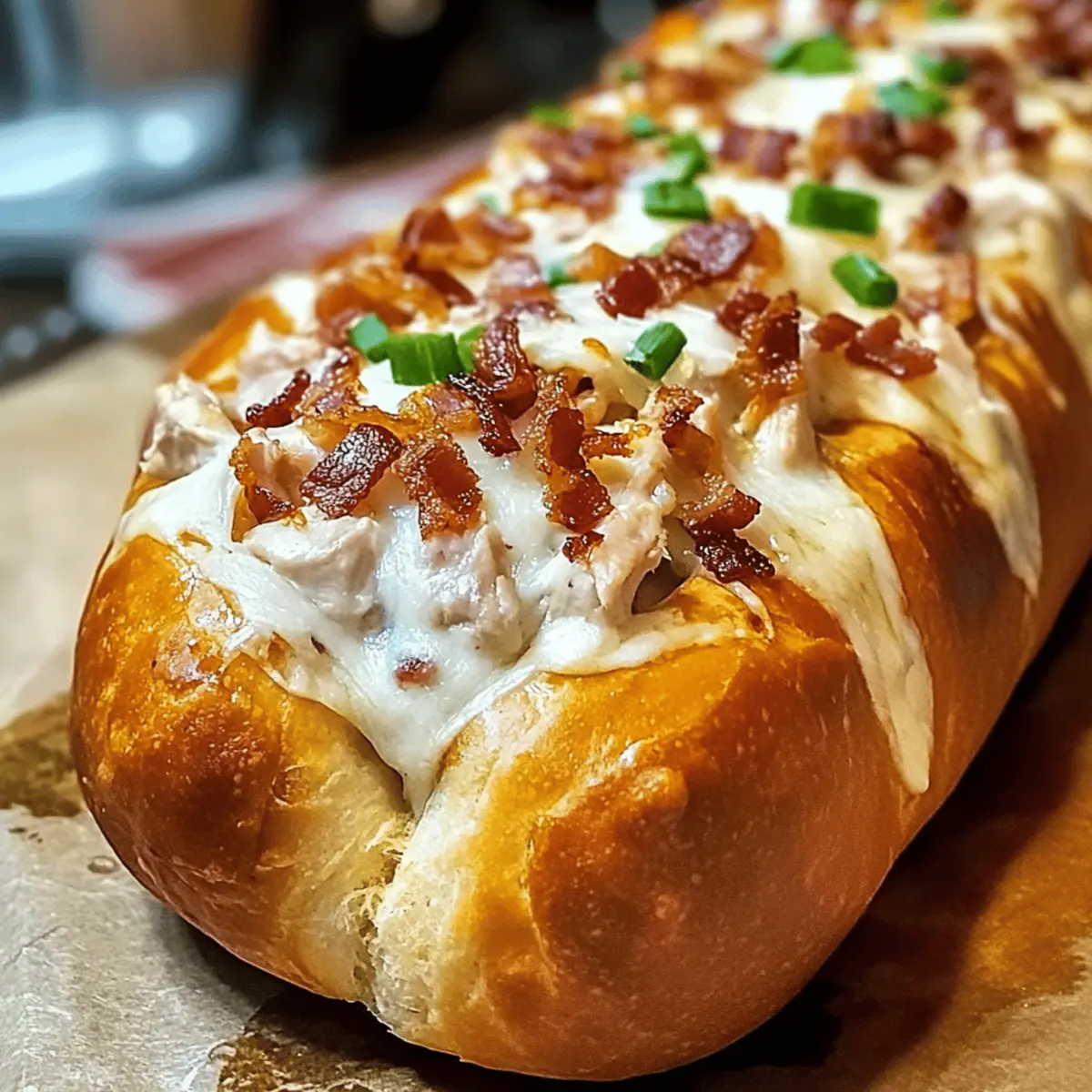 Heavenly Chicken Bacon Ranch Stuffed Bread for Easy Meals