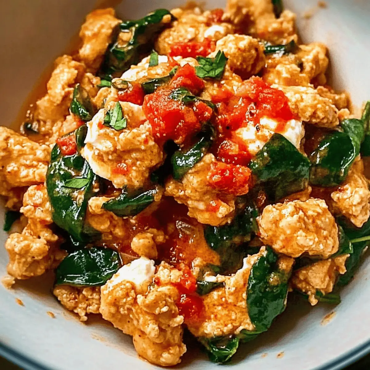 Savory Ground Turkey Cottage Cheese Bowl in 15 Minutes