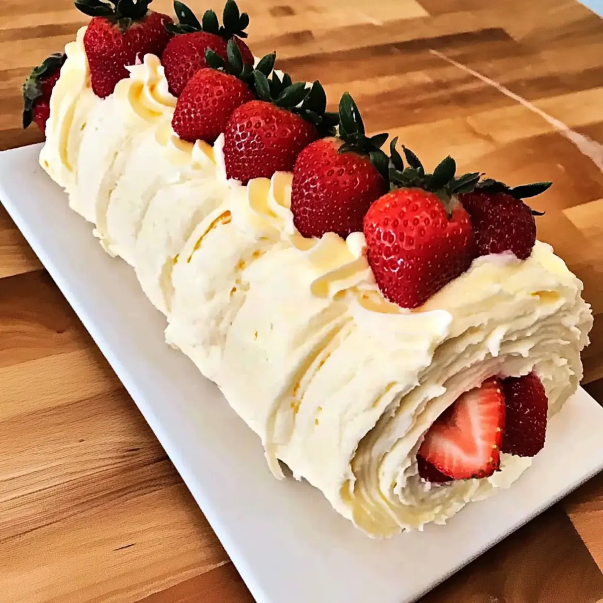 Mouthwatering Strawberry Shortcake Roll You Can’t Resist
