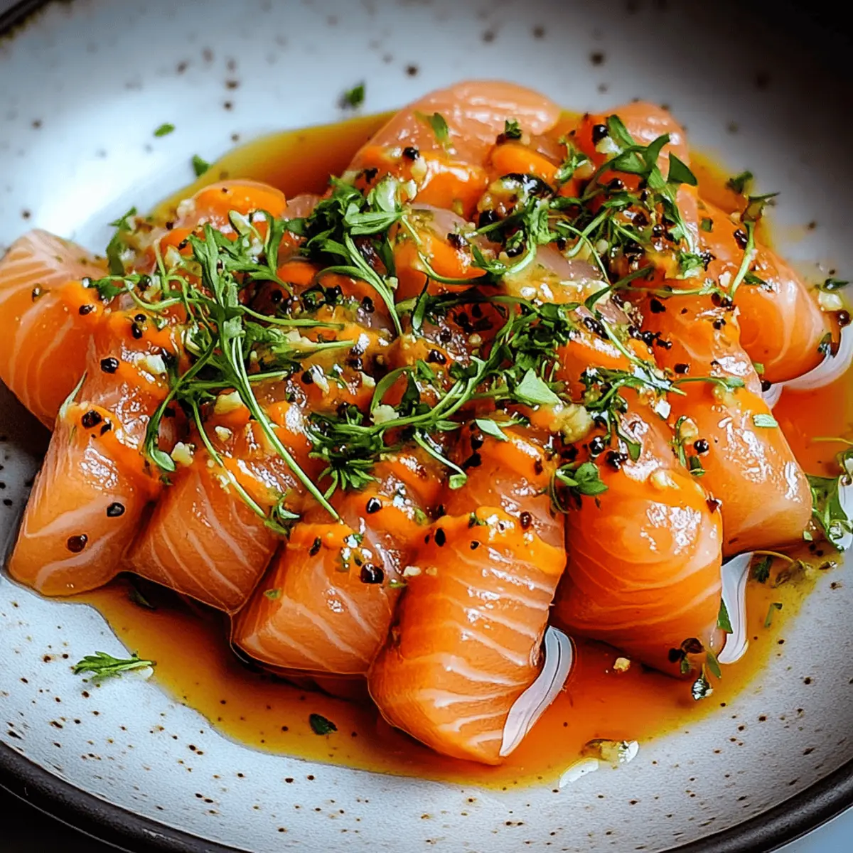 Spicy Salmon Crudo & Carrots: A Fresh and Flavorful Delight