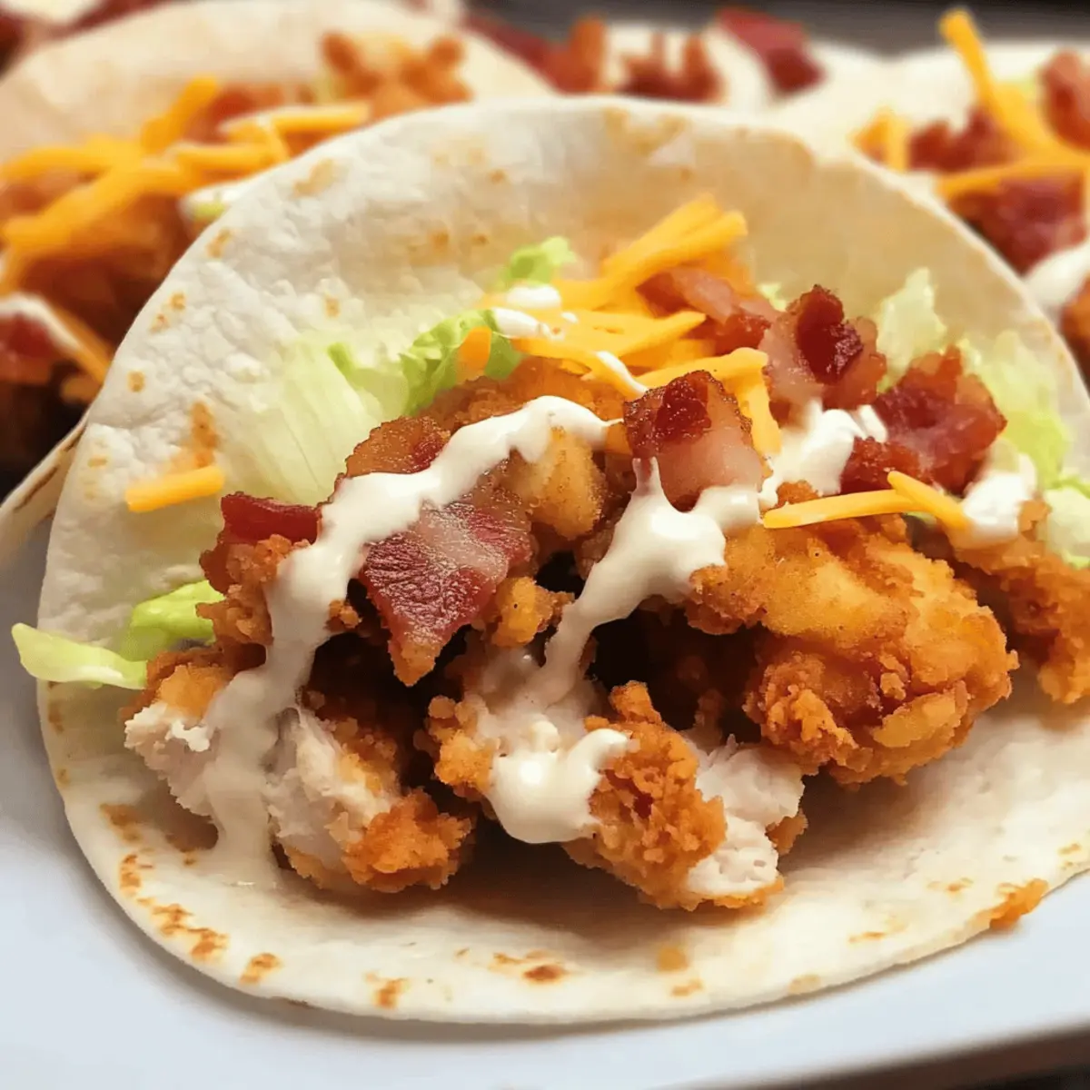 Crispy Chicken Bacon Ranch Tacos for a Fun Family Feast
