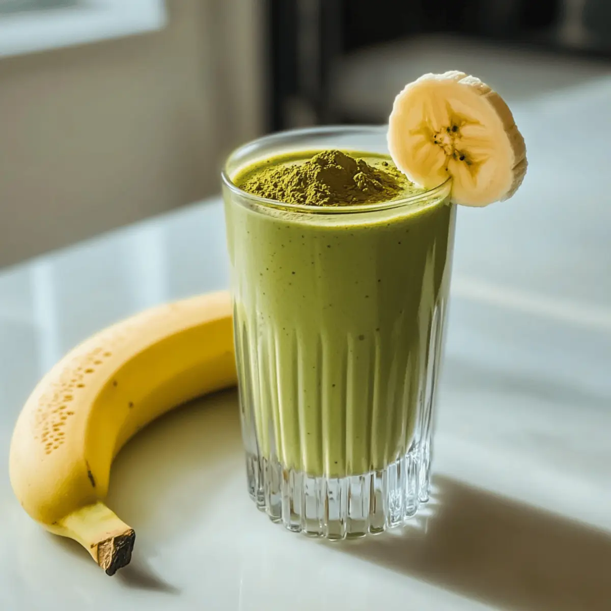 Energizing Banana Matcha Smoothie for a Bright Morning Boost