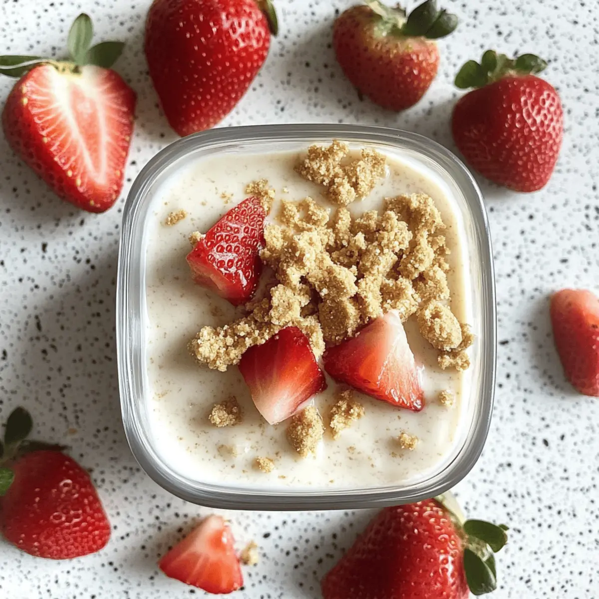 Delicious Strawberry Cheesecake Protein Overnight Oats to Fuel Your Mornings