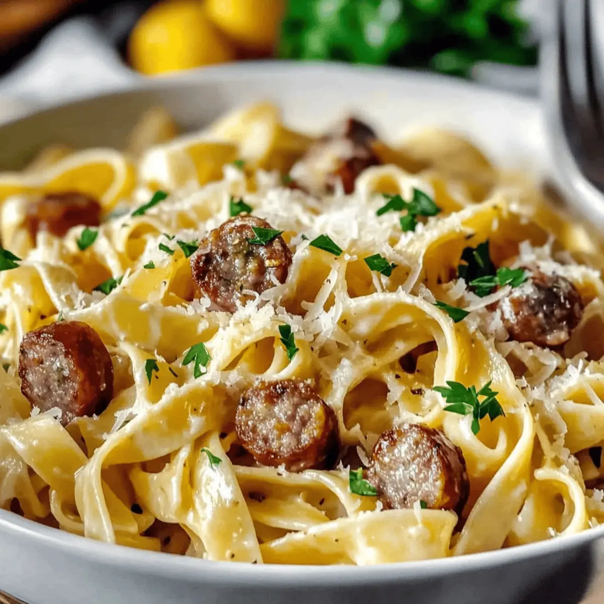 Creamy Italian Sausage Fettuccine Pasta for Cozy Nights