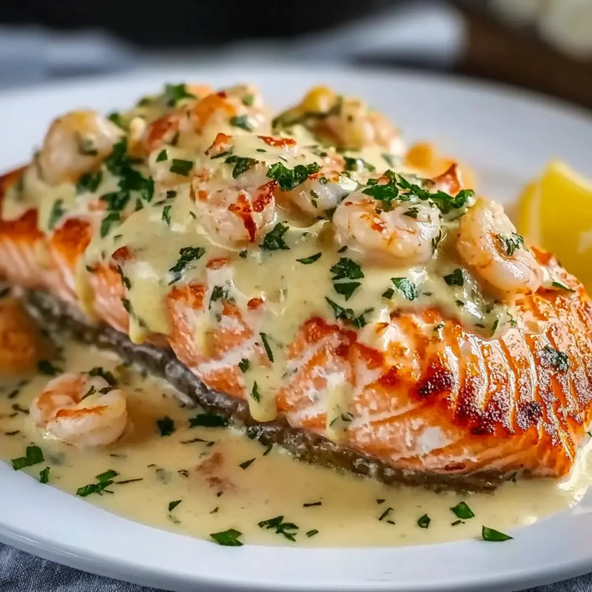 Deliciously Easy Crab and Shrimp Stuffed Salmon Recipe