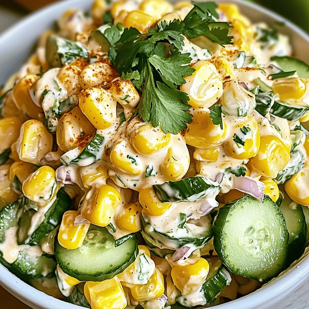 Street Corn Creamy Cucumber Salad: Your Summer Must-Have!