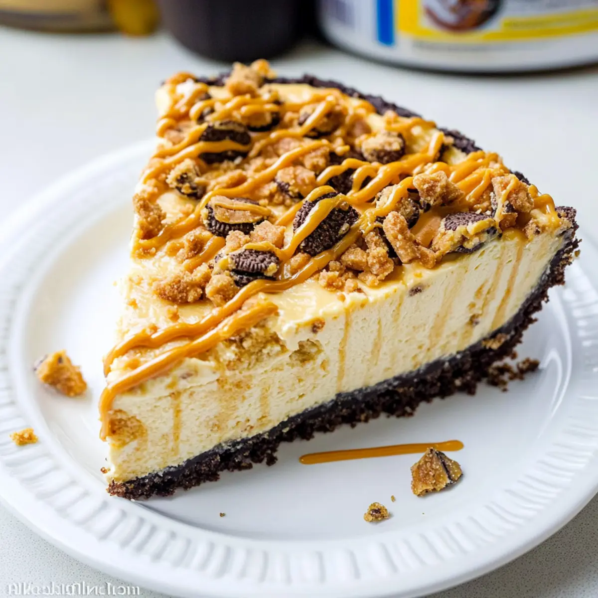 Irresistible Peanut Butter Butterfinger Cheesecake Delight