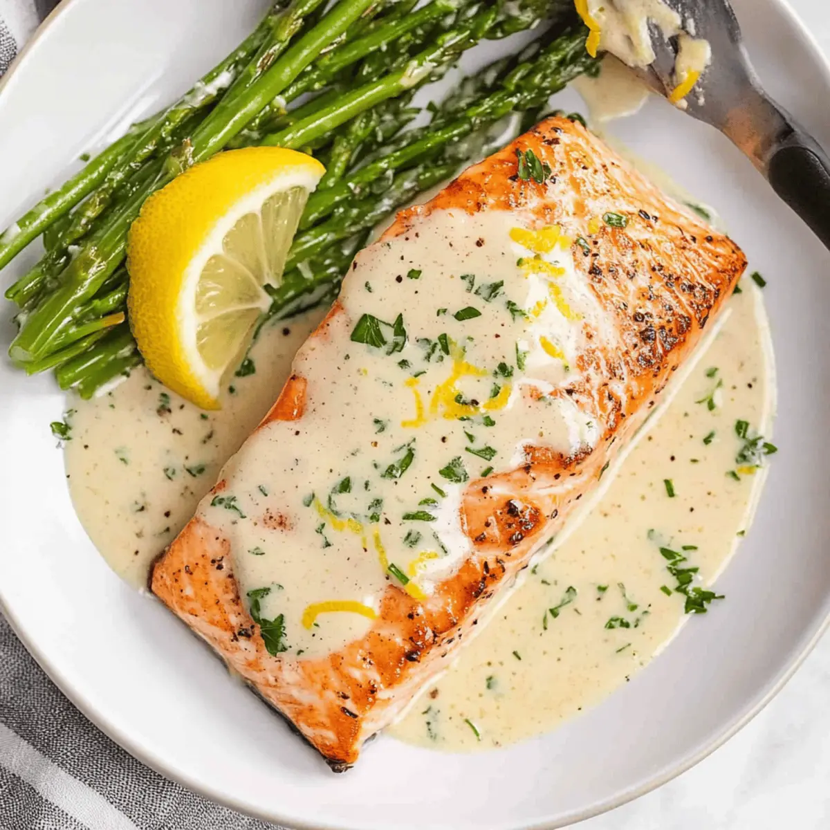 Creamy Lemon Butter Salmon: Quick Gourmet Bliss at Home