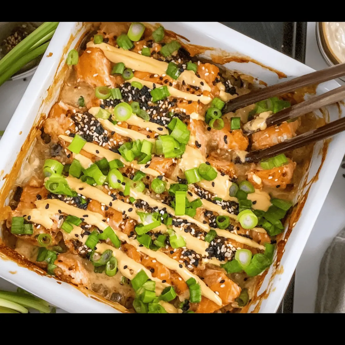 Savory Salmon Sushi Bake: Comfort Food in Every Bite