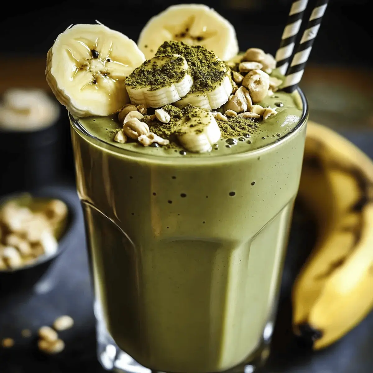 Energize Your Day with This Creamy Banana Matcha Smoothie