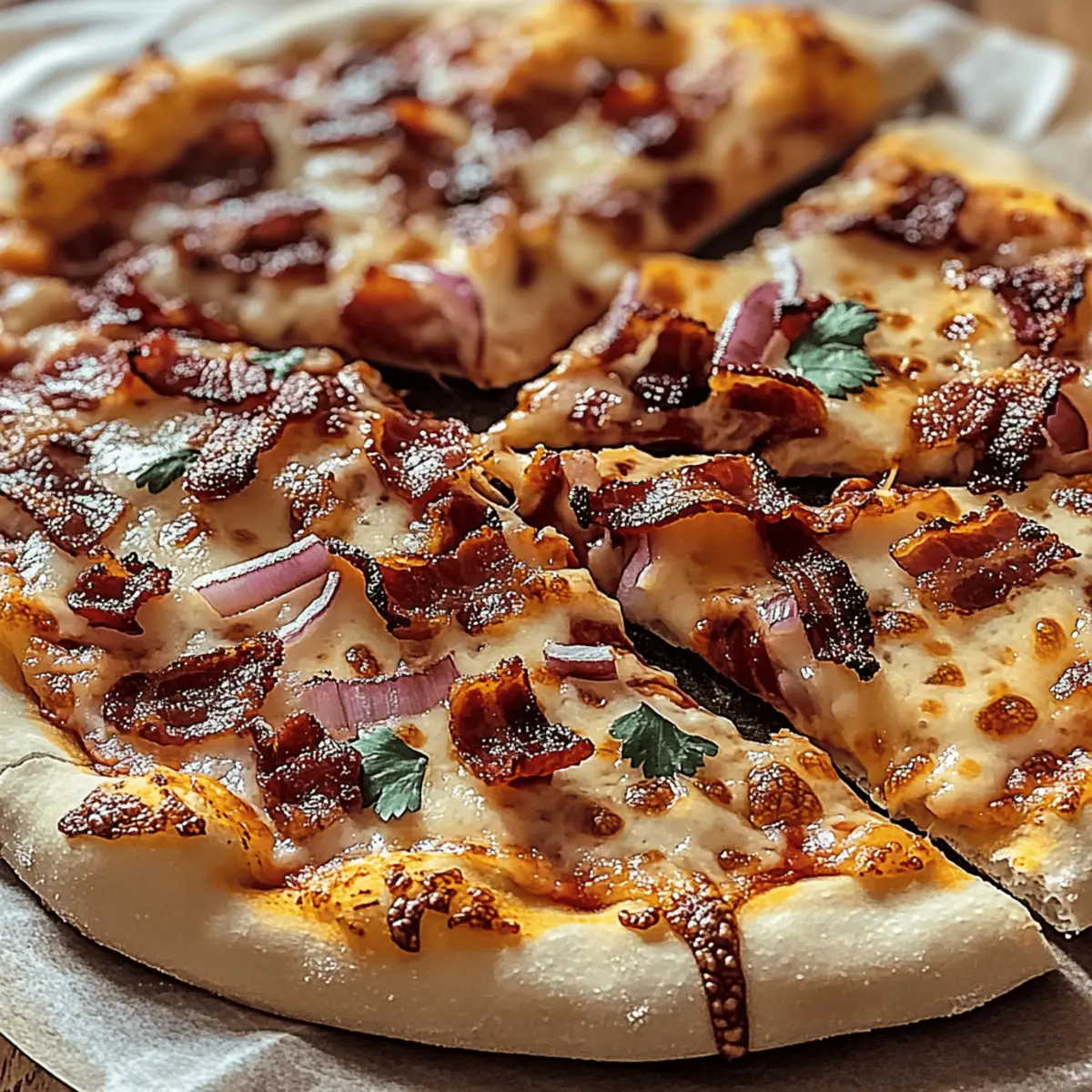 Savory Barbecue Bacon Pizza for Ultimate Comfort Food Bliss