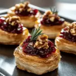 Brie Bites with Cranberry Crunch
