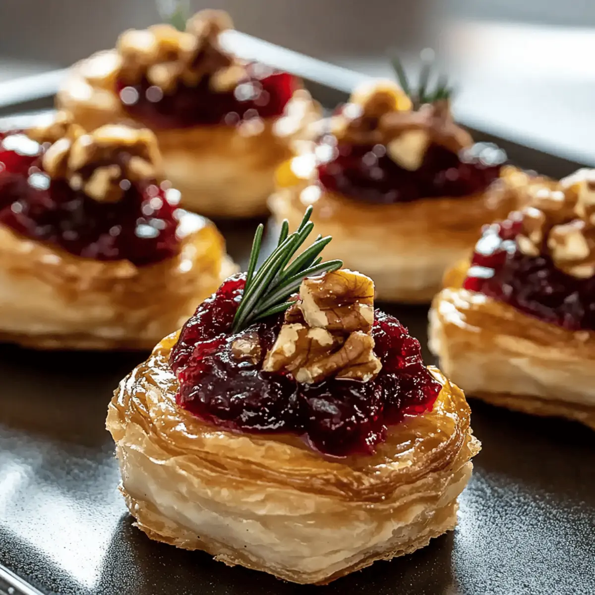 Delicious Brie Bites with Cranberry Crunch for Effortless Elegance