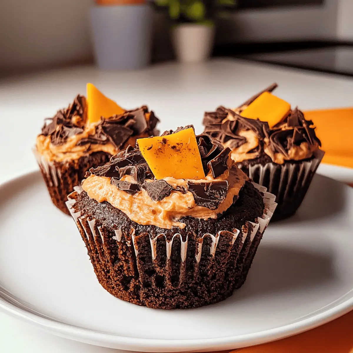 Decadent Carrot Patch Chocolate Cheesecake Muffins Recipe