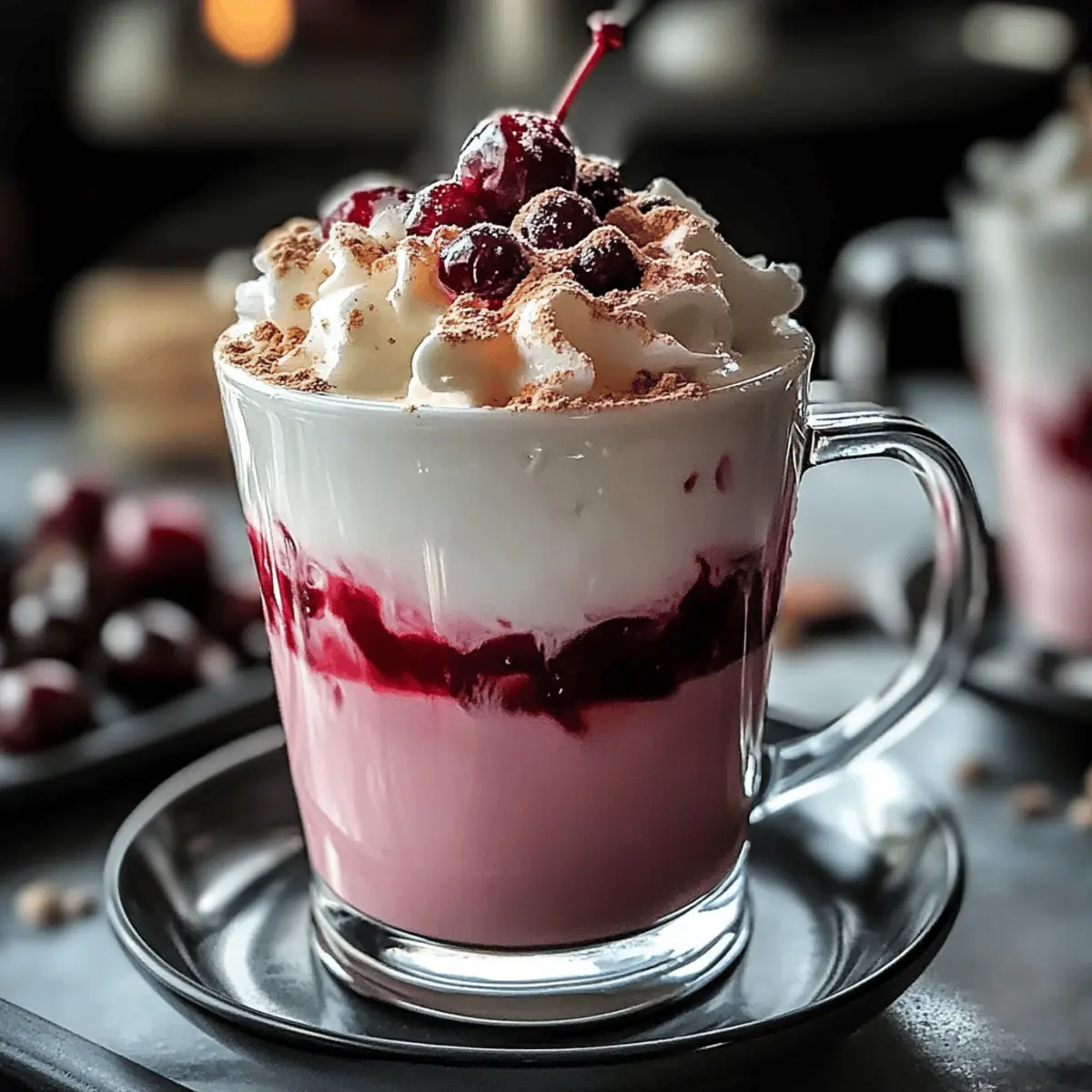 Delightful Cherry Vanilla Tea Latte for Cozy Moments